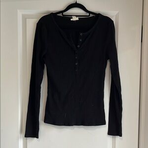 Black Long Sleeve Women's Top